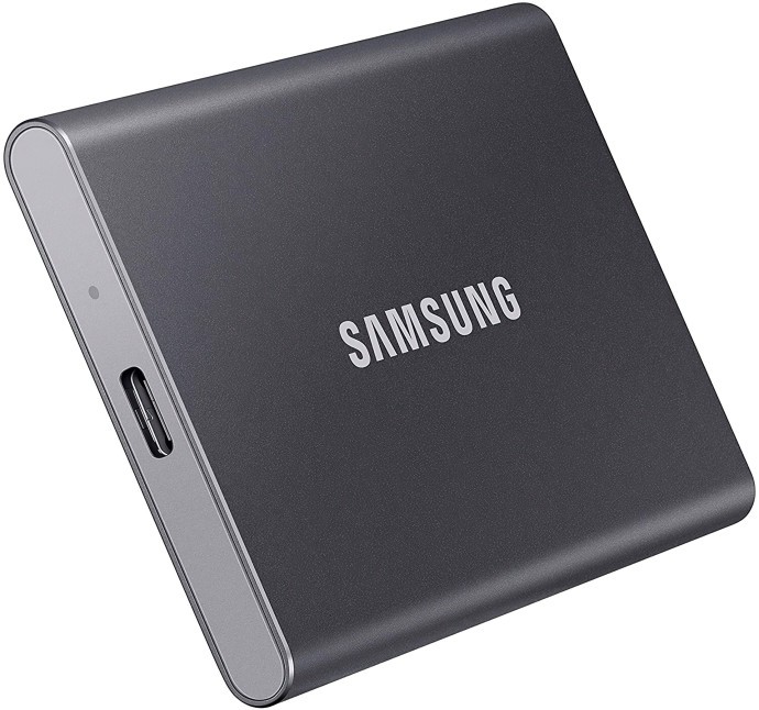 SSD накопитель Samsung T7 2 TB Titan Gray (MU-PC2T0T/WW)  Фото №3