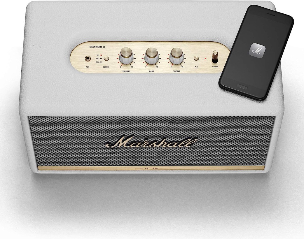 Моноблочна акустична система Marshall Stanmore II Bluetooth White (1001903)  Фото №0