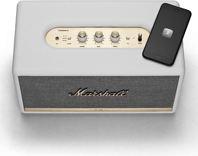 Моноблочна акустична система Marshall Stanmore II Bluetooth White (1001903)  Фото №0