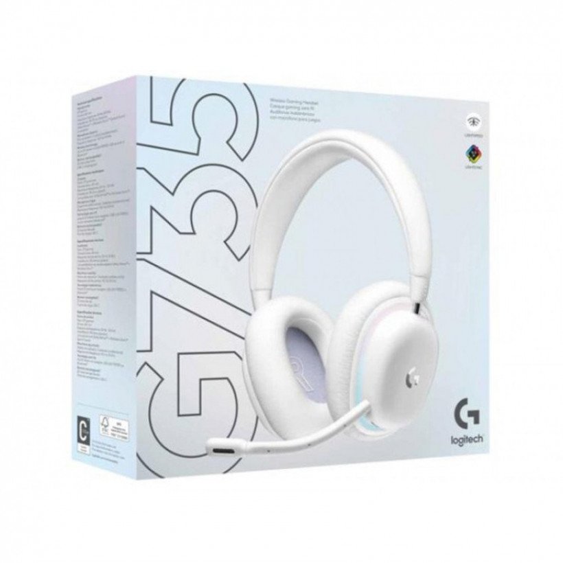 Навушники з мікрофоном Logitech G735 Off White (981-001083)  Фото №3