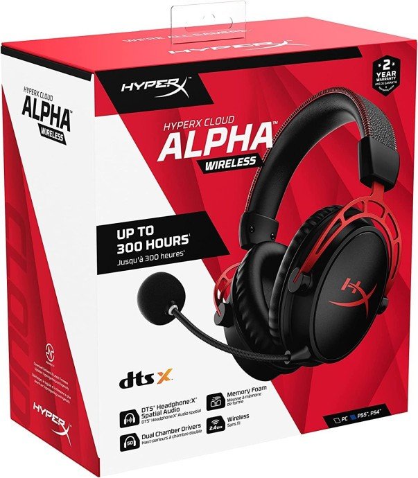 Навушники HyperX Cloud Alpha Wireless Black (4P5D4AA)  Фото №4