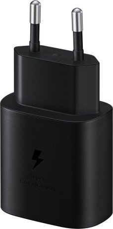 Мережевий зарядний пристрій Samsung 25W PD3.0 + Type-C Black (EP-TA800NBEGRU)  Фото №0