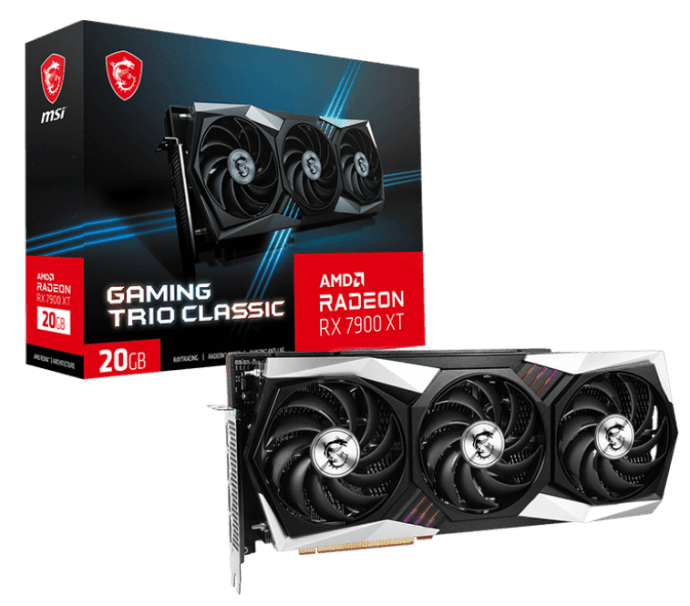 Видеокарта MSI Radeon RX 7900 XT GAMING TRIO CLASSIC 20G