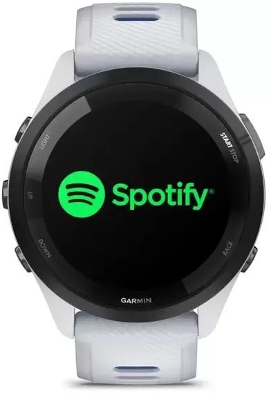 Смарт-часы Garmin Forerunner 265 Black Bezel w. Whitestone Case and Whitestone/Tidal Blue S. Band (010-02810-01/11)  Фото №4