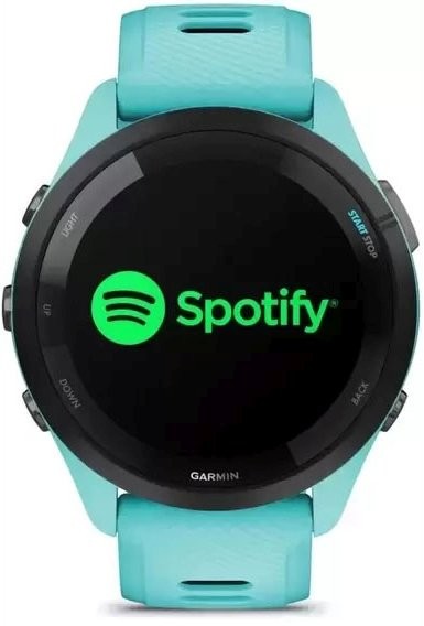 Смарт-часы Garmin Forerunner 265 Black Bezel w. Aqua Case and Aqua/Black Silicone Band (010-02810-02/12)  Фото №4