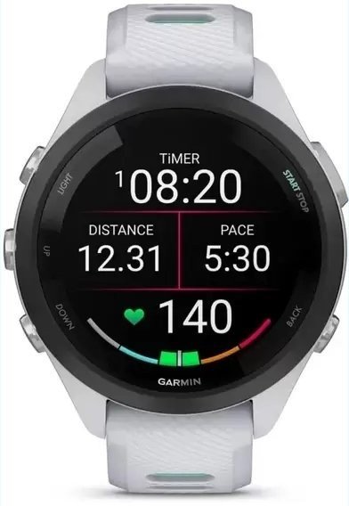 Смарт-часы Garmin Forerunner 265S Black Bezel w. Whitestone Case and Whitestone/Neo Tropic S. Band (010-02810-04/14)  Фото №0