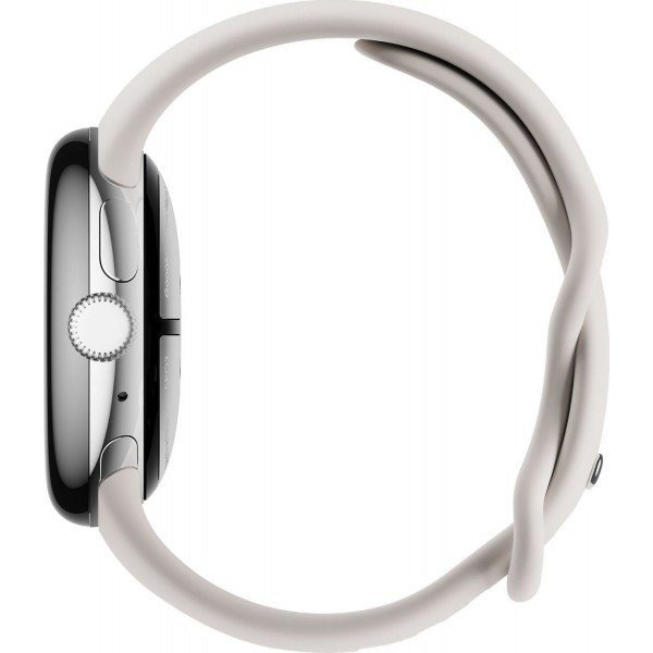 Смарт-годинник Google Pixel Watch LTE Polished Silver Case/Charcoal Active Band  Фото №4