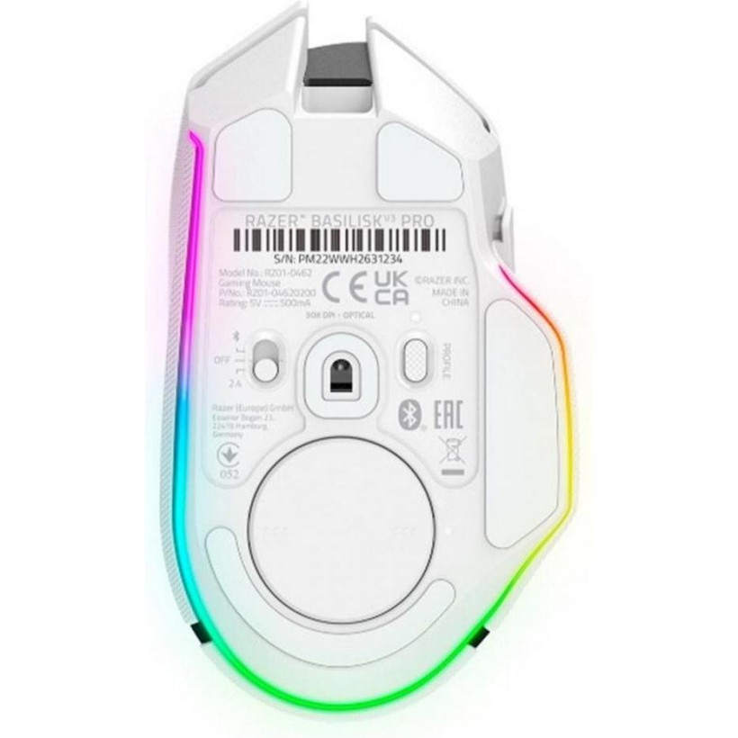Миша Razer Basilisk V3 PRO Wireless White (RZ01-04620200-R3G1)  Фото №5
