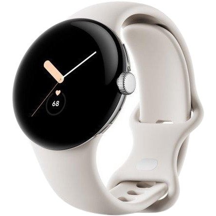 Смарт-годинник Google Pixel Watch Polished Silver Case/Chalk Active Band  Фото №0