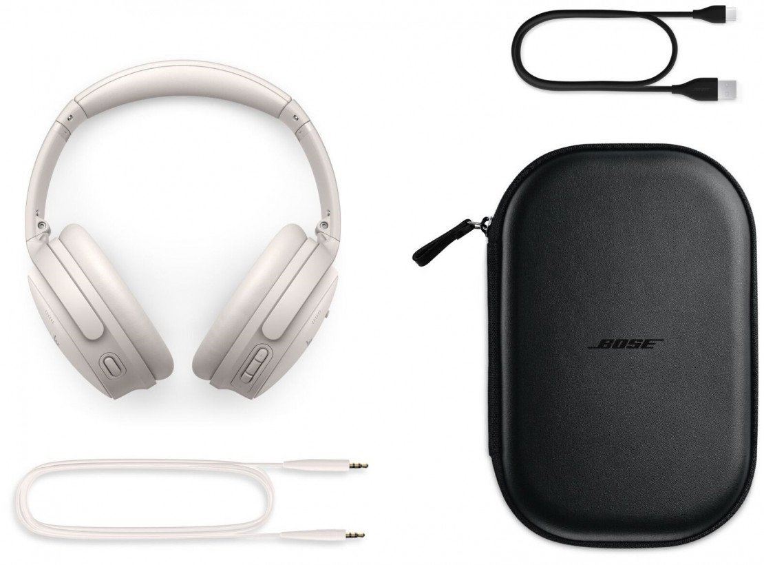 Наушники с микрофоном Bose QuietComfort 45 White Smoke (866724-0200)  Фото №9