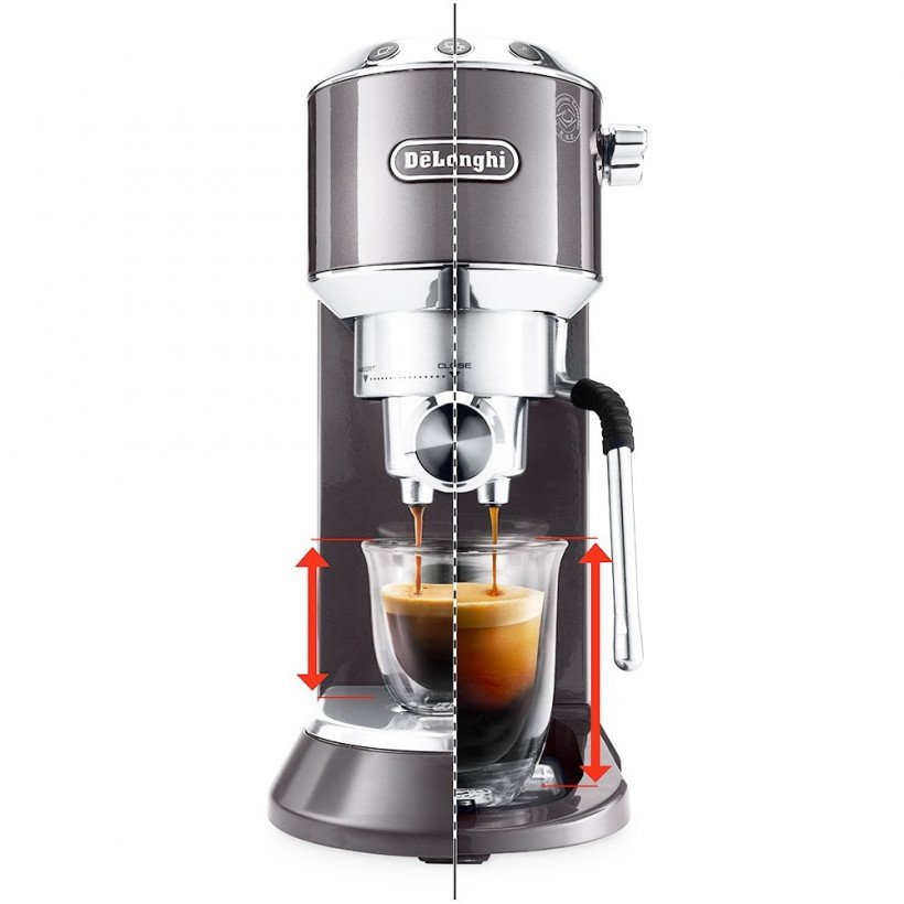 Ріжкова кавоварка еспресо Delonghi Dedica Arte EC 885.GY  Фото №2