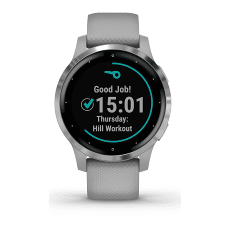 Смарт-годинник Garmin vivoactive 4S Powder Gray/Silver (010-02172-03/010-02172-01)  Фото №0