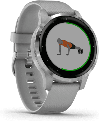 Смарт-годинник Garmin vivoactive 4S Powder Gray/Silver (010-02172-03/010-02172-01)  Фото №1