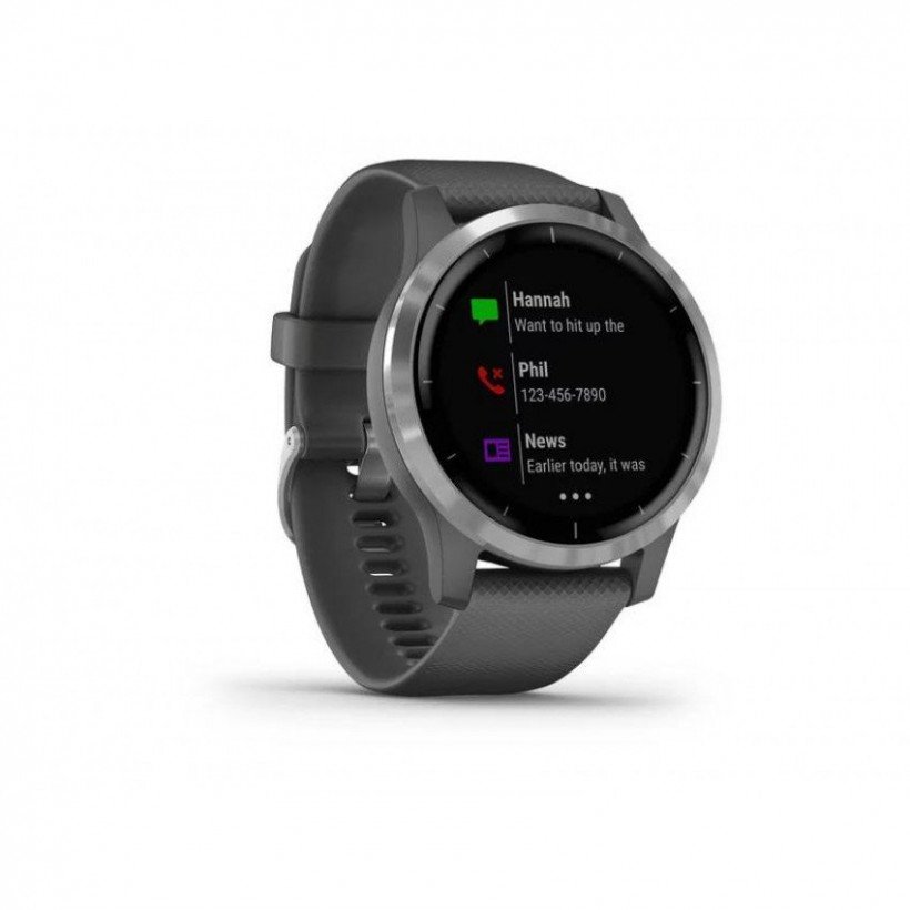 Смарт-годинник Garmin vivoactive 4 Shadow Gray/Silver (010-02174-03/010-02174-01)  Фото №1