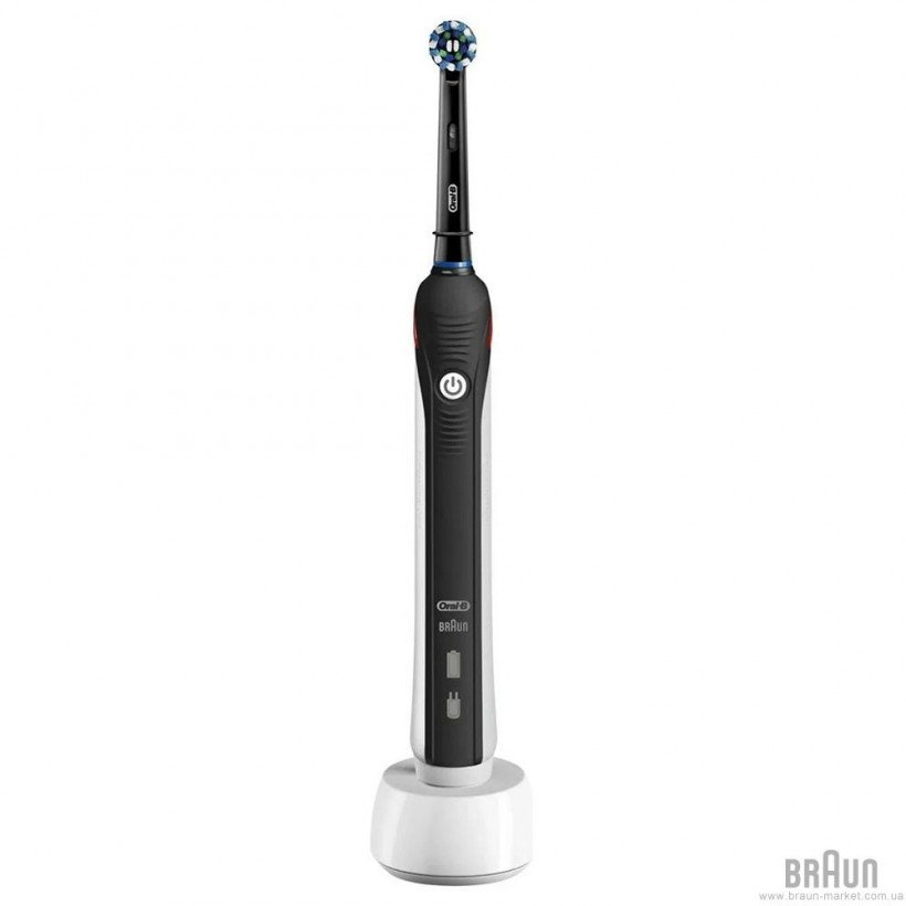 Зубна щітка Braun Oral-B Pro2 2000 Cross Action Black Edition D501.513.2 BK  Фото №1