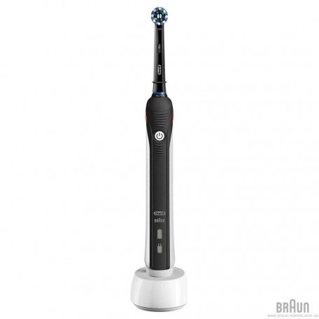 Зубна щітка Braun Oral-B Pro2 2000 Cross Action Black Edition D501.513.2 BK  Фото №1