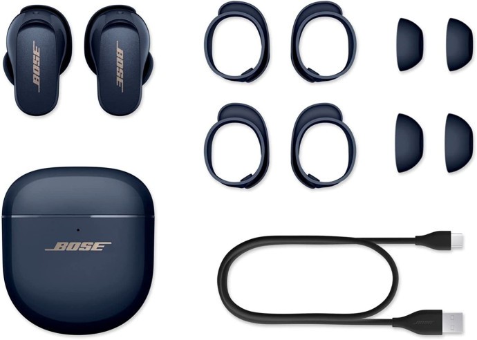 Навушники TWS Bose QuietComfort Earbuds II Midnight Blue (870730-0030)  Фото №1