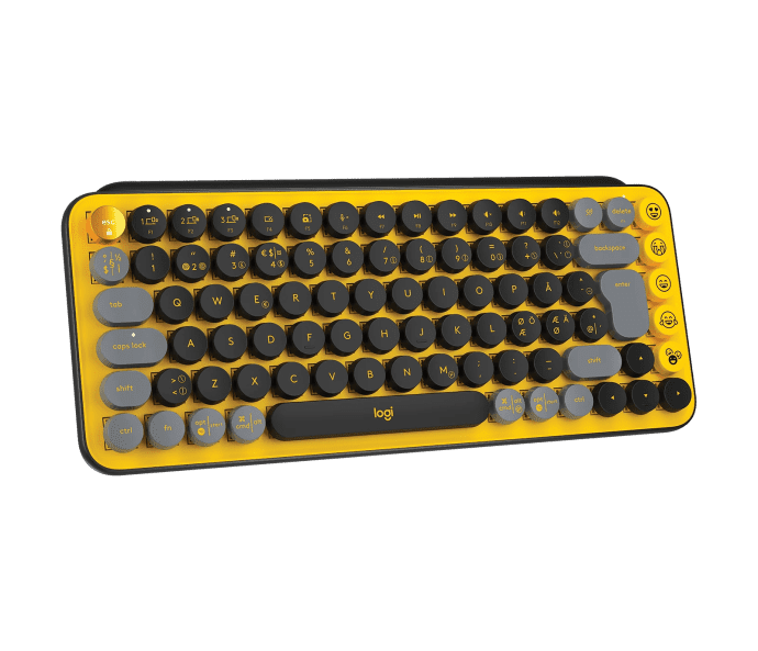 Клавиатура Logitech POP Keys Wireless Mechanical Keyboard Blast Yellow (920-010716)  Фото №0