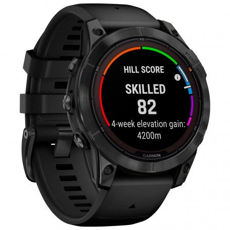 Смарт-годинник Garmin Fenix 7 Pro Solar Slate Gray w. Black Band (010-02777-00/01)  Фото №4