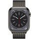 Смарт-часы Apple Watch Series 8 GPS + Cellular 45mm Graphite S. Steel Case w. Milanese Loop Graphite (MNKW3/MNKX3)