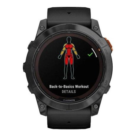 Смарт-годинник Garmin Fenix 7X Pro Solar Slate Gray w. Black Band (010-02778-00/01)  Фото №0