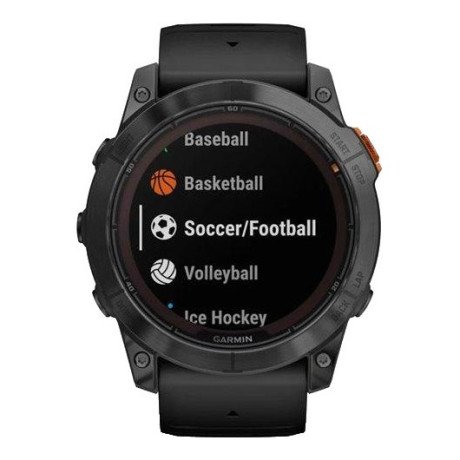 Смарт-годинник Garmin Fenix 7X Pro Solar Slate Gray w. Black Band (010-02778-00/01)  Фото №1