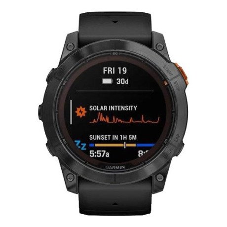 Смарт-годинник Garmin Fenix 7X Pro Solar Slate Gray w. Black Band (010-02778-00/01)  Фото №2