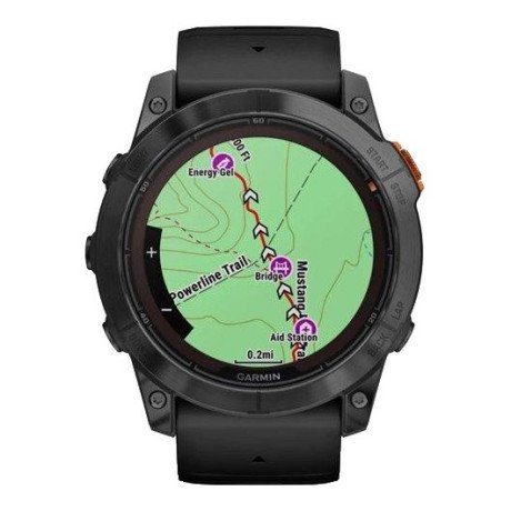Смарт-годинник Garmin Fenix 7X Pro Solar Slate Gray w. Black Band (010-02778-00/01)  Фото №5