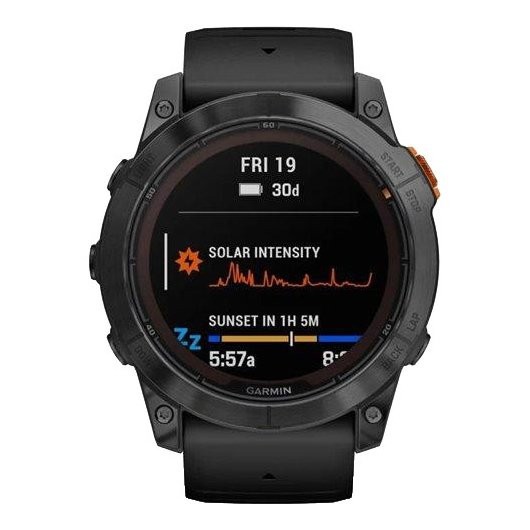 Смарт-годинник Garmin Fenix 7X Pro Solar Slate Gray w. Black Band (010-02778-00/01)  Фото №2