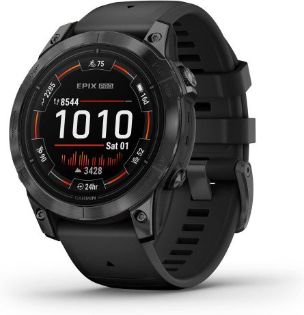 Смарт-часы Garmin Epix Pro Gen 2 47mm Slate Gray w. Black Band (010-02803-00/01)  Фото №0