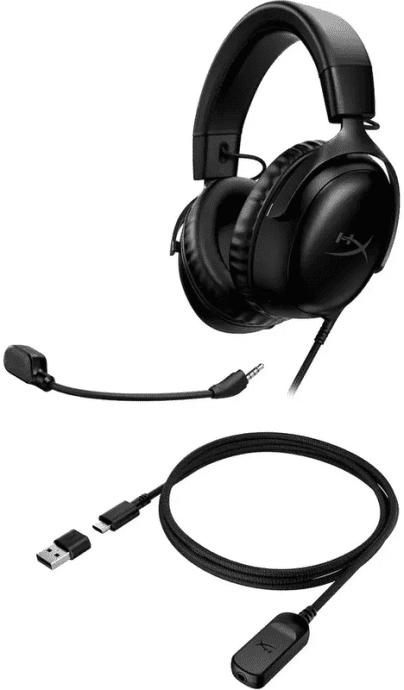 Навушники з мікрофоном HyperX Cloud III Black (727A8AA)  Фото №3