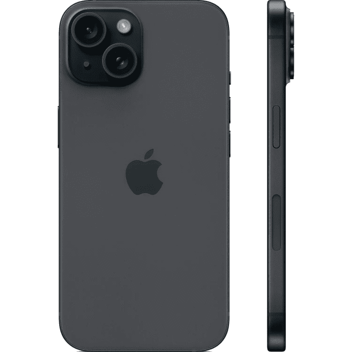 Смартфон Apple iPhone 15 256GB Black (MTP63)  Фото №1