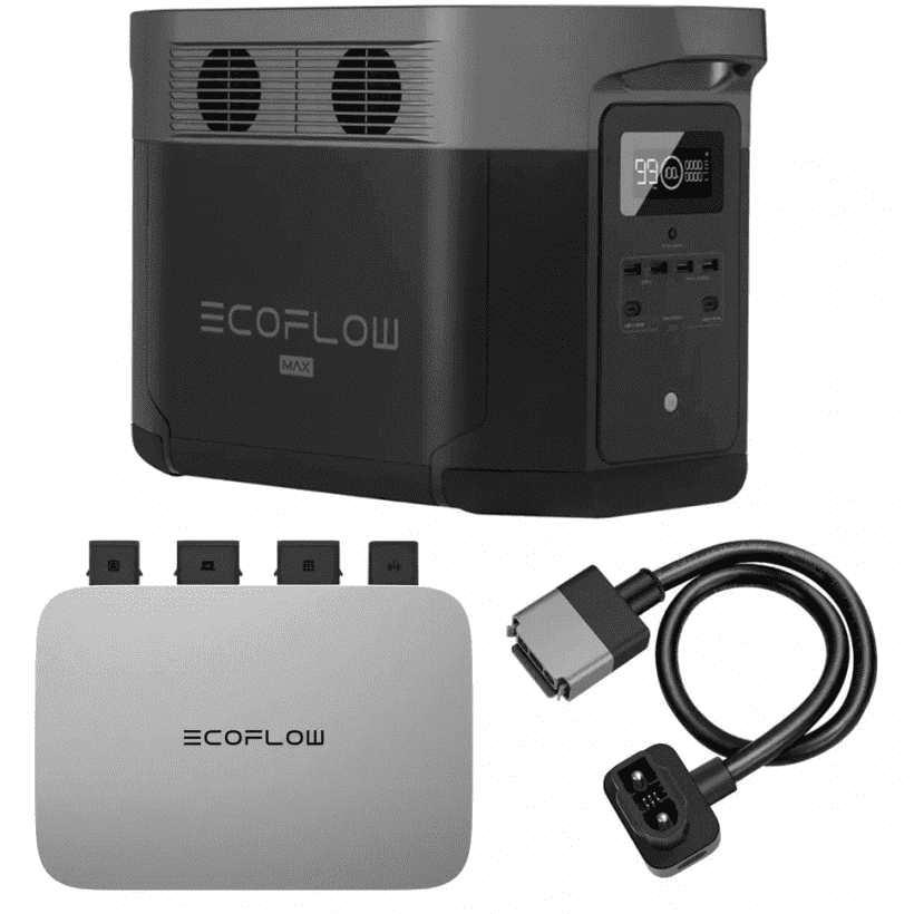 Комплект энергонезависимости EcoFlow PowerStream (DELTA2000-EU/EFPowerStreamMI-EU-800W/EFL-BKWDELTAEB