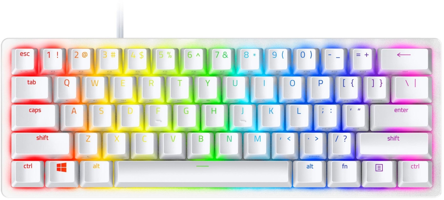 Клавіатура Razer Huntsman Mini Mercury Edition Purple Switch ENG (RZ03-03390300-R3M1)