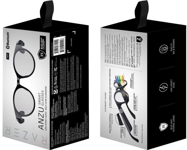 Навушники з мікрофоном Razer Anzu Smart Glasses Round Design L Blue Light and Sunglass Lens Bundle (RZ82-03630400-R3M1)  Фото №15