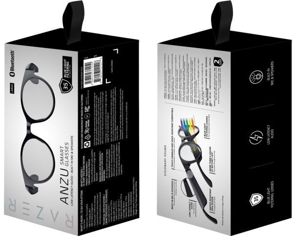 Наушники с микрофоном Razer Anzu Smart Glasses Round Design L Blue Light and Sunglass Lens Bundle.  Фото №15