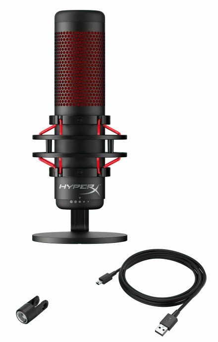 Микрофон для ПК/ для стриминга, подкастов HyperX Quadcast (HX-MICQC-BK)  Фото №1
