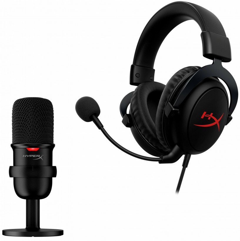 Наушники HyperX Streamer Starter Pack Cloud Core + SoloCast (HBNDL0001)  Фото №1