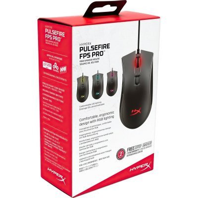Мишка HyperX Pulsefire FPS Pro RGB USB Black (4P4F7AA)  Фото №4