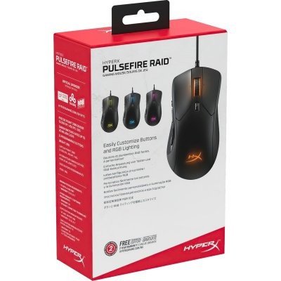 Мишка HyperX Pulsefire Raid USB Black (4P5Q3AA)  Фото №2
