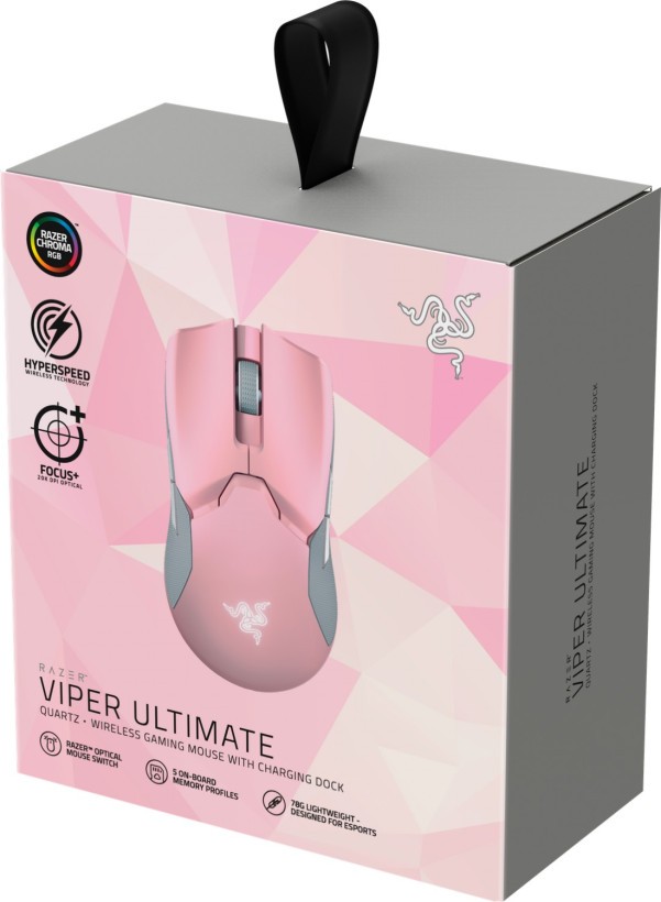 Миша Razer Viper Ultimate Wireless &amp; Mouse Dock Quartz (RZ01-03050300-R3M1)  Фото №1