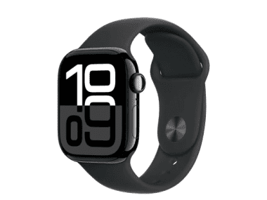 Смарт-годинник Apple Watch Series 10 GPS + Cellular 42mm Slate Titanium Case w. Black Sport Band - S/M (MWXG3)