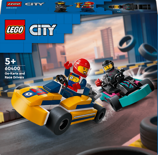 Блоковий конструктор LEGO City Картинг і гонщики (60400)