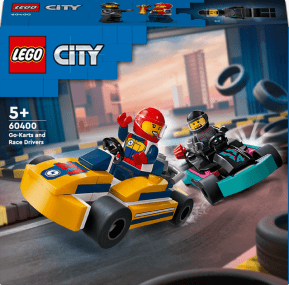 Блочный конструктор LEGO City Картинг и гонщики (60400)