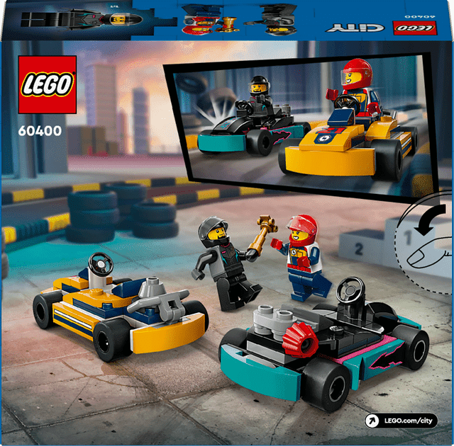 Блоковий конструктор LEGO City Картинг і гонщики (60400)  Фото №8