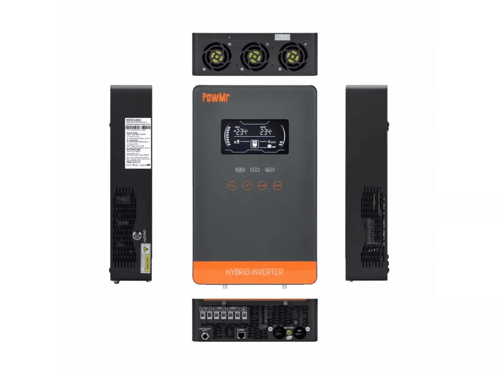 Гібридний сонячний інвертор (hybrid) PowMr POW-HVM4.5K-24V  Фото №1