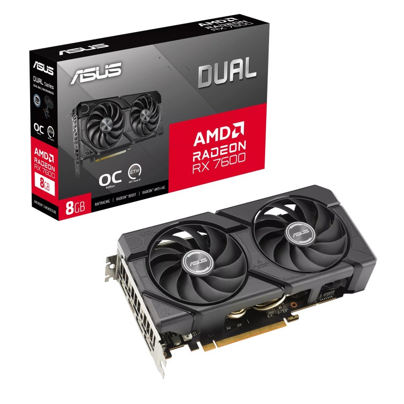 Відеокарта Asus DUAL-RX7600-O8G (90YV0LD0-M0NA00)  Фото №10