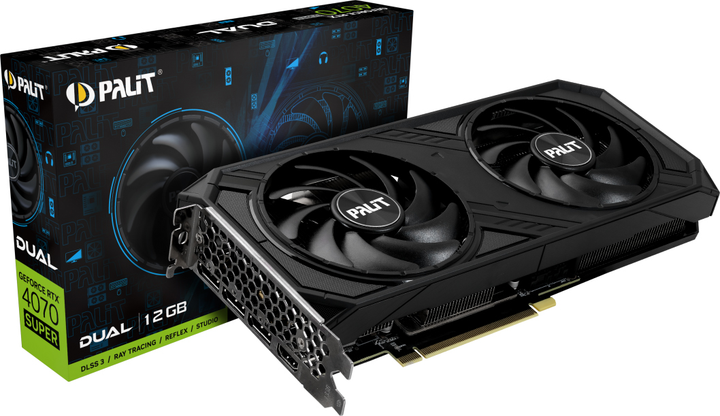 Видеокарта Palit GeForce RTX 4070 SUPER Dual (NED407S019K9-1043D)  Фото №7