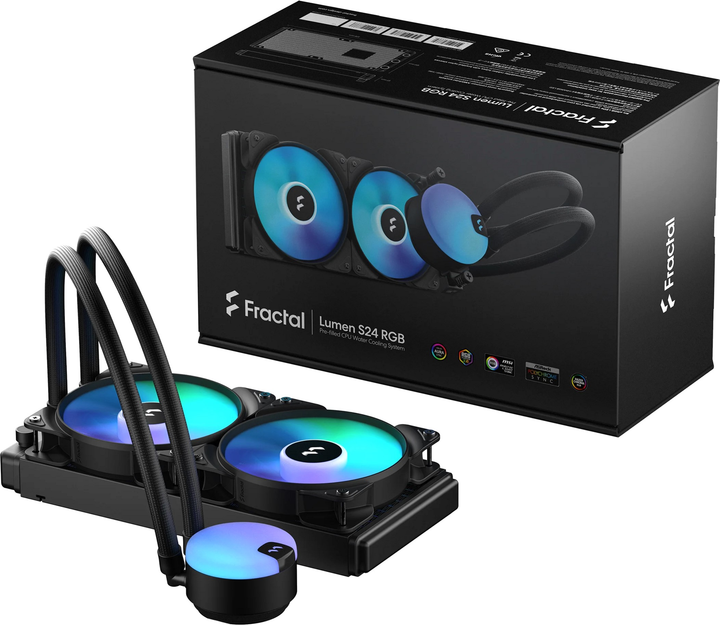 Водяне охолодження Fractal Design Lumen S24 RGB v2 (FD-W-L1-S2412)  Фото №5