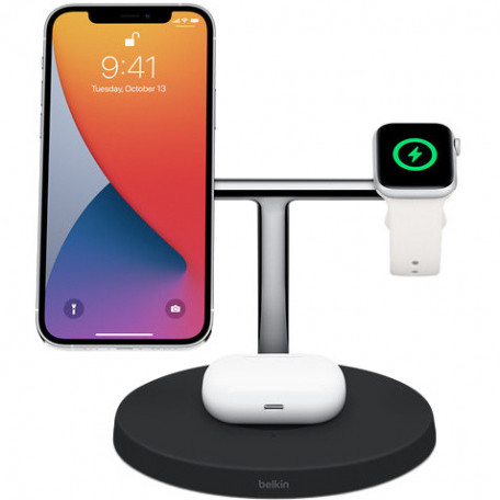 Док-станція Belkin BOOST CHARGE PRO 3-in-1 Wireless Charger with MagSafe  Фото №1